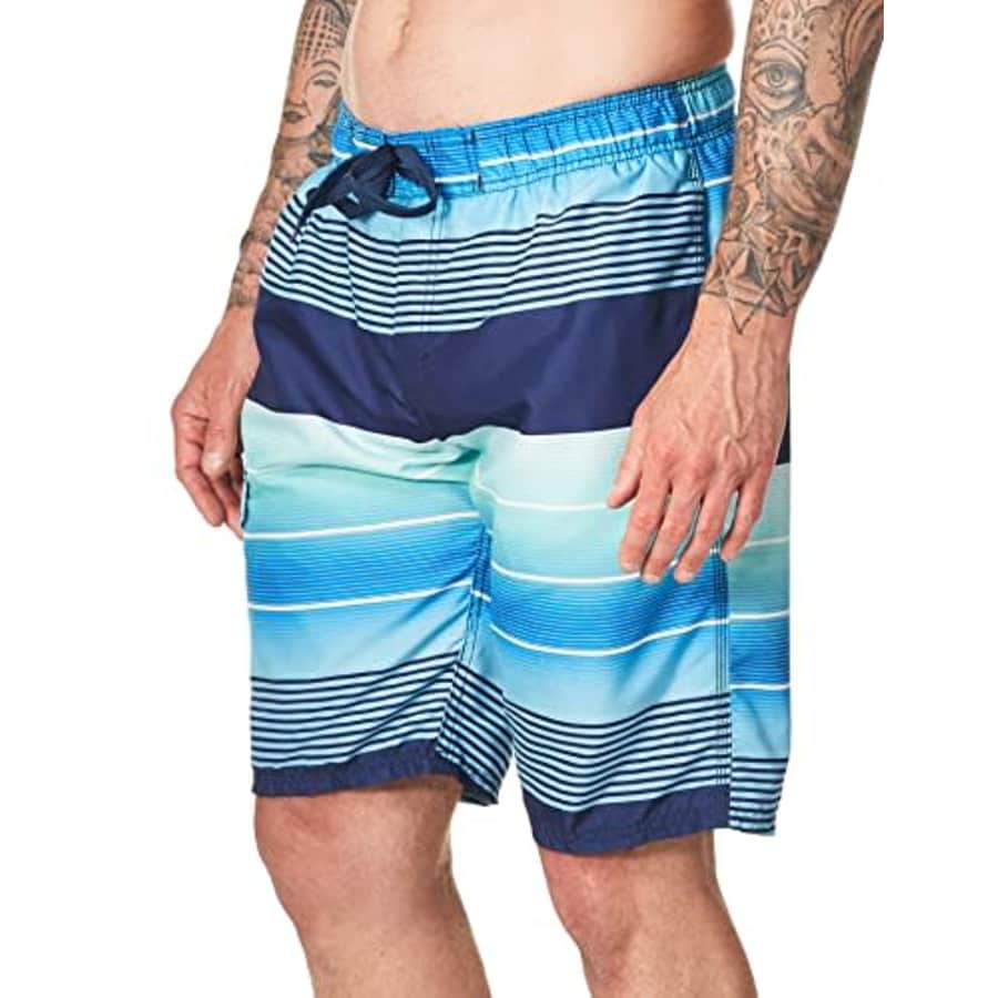 Kanu Surf Men's Flex Swim Trunks (Regular & Extended Sizes), Echelon Navy, XX-Large for $15