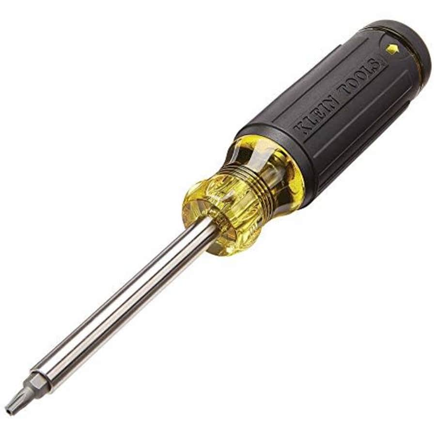 Klein Tools 32307 Multi-bit Tamperproof Screwdriver, 27-in-1 Tool with Torx, Hex, Torq and Spanner for $36