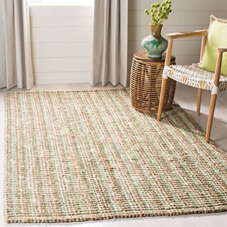 Safavieh Natural Fiber Collection NF447S Handmade Chunky Textured Premium Jute 0.75-inch Thick for $44 Safavieh Natural Fiber Collection NF447S Handmade Chunky Textured Premium Jute 0.75-inch Thick for $44