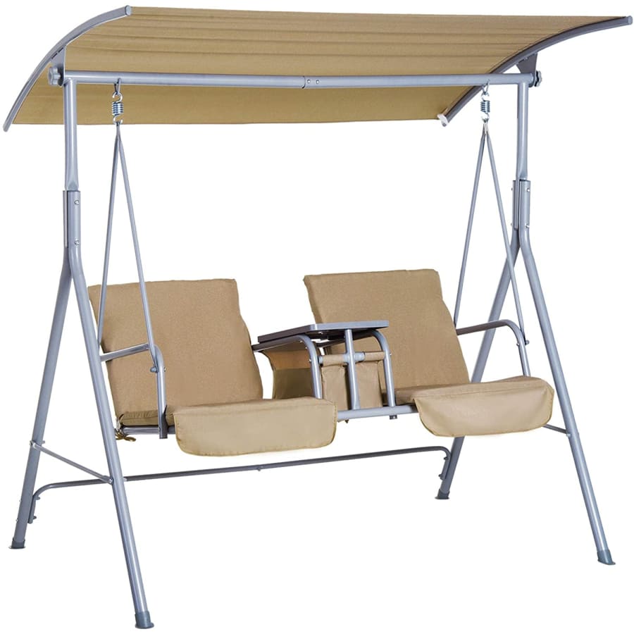 Outsunny 2-Person Porch Swing w/ Canopy for $145