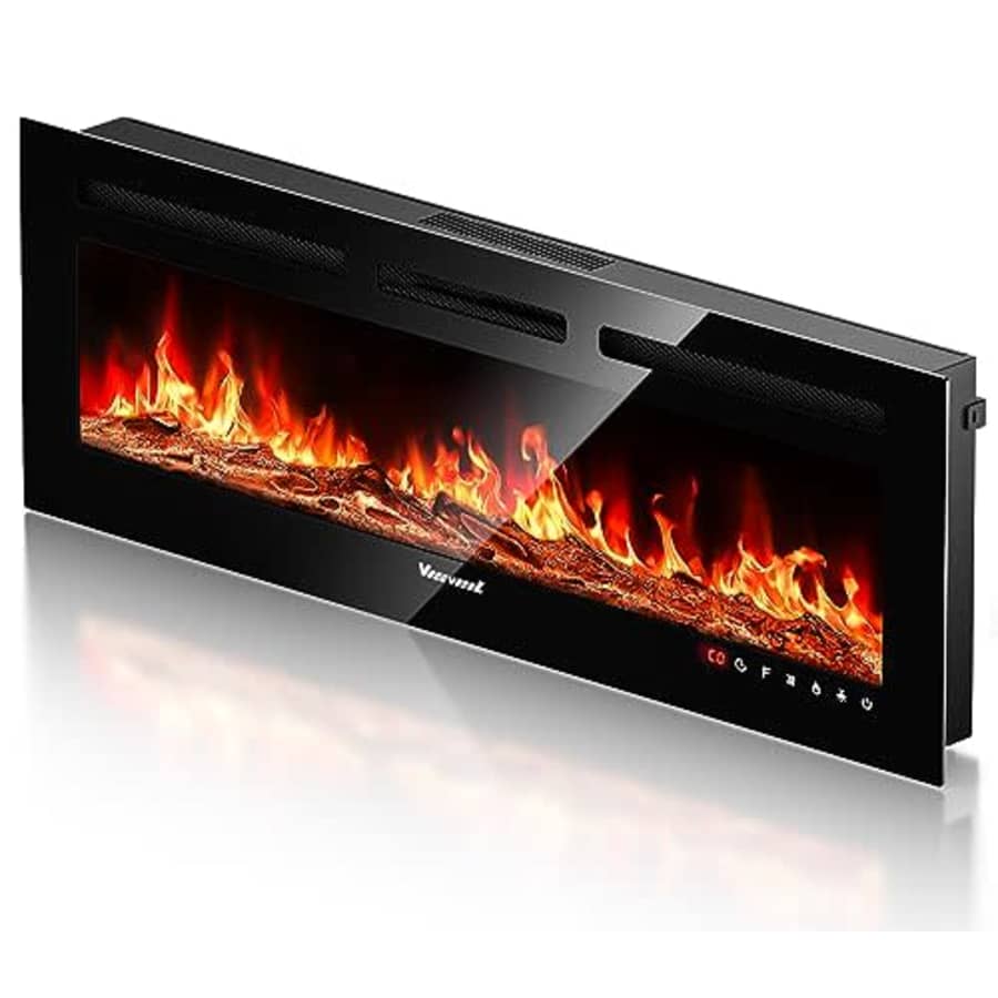 Visveil 50" Electric Fireplace for $300