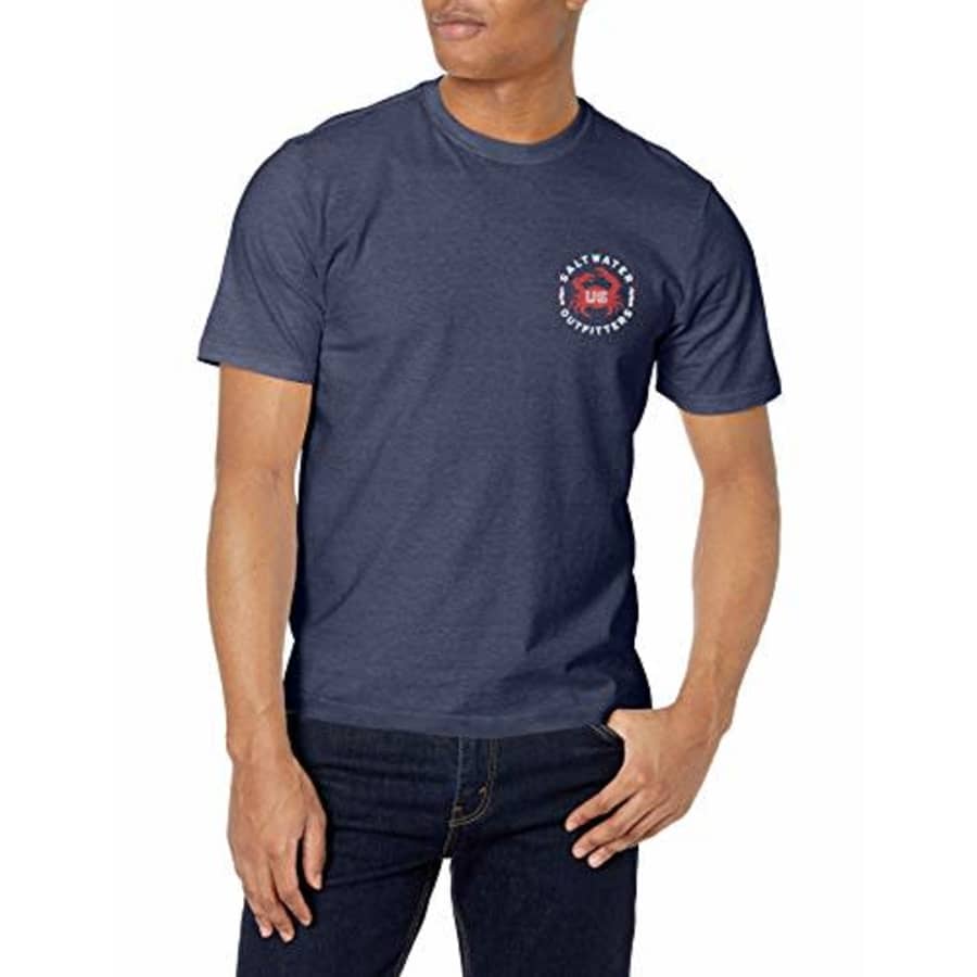 IZOD Men's Saltwater Short Sleeve Graphic T-Shirt, Anchor Crab, X-Large for $14