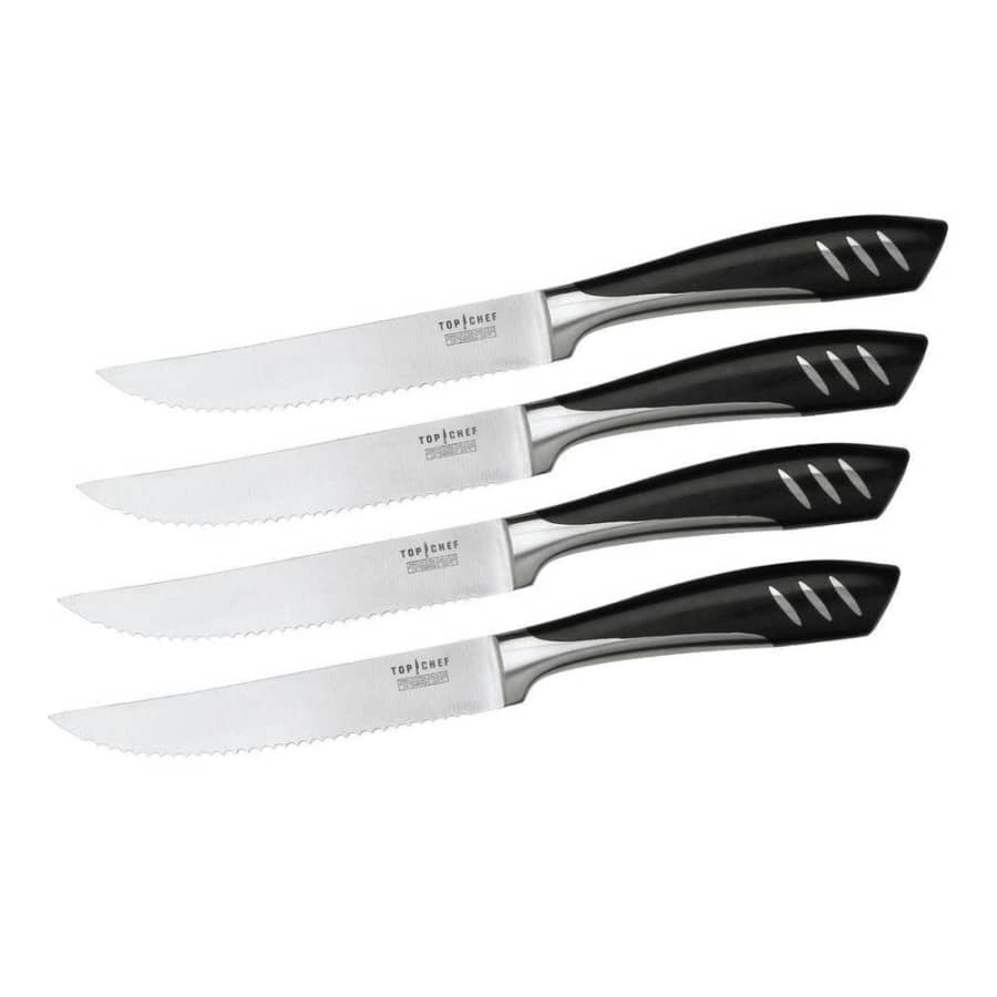 Top Chef 4-Piece Stainless Steel Steak Knife Set for $26 Top Chef 4-Piece Stainless Steel Steak Knife Set for $26