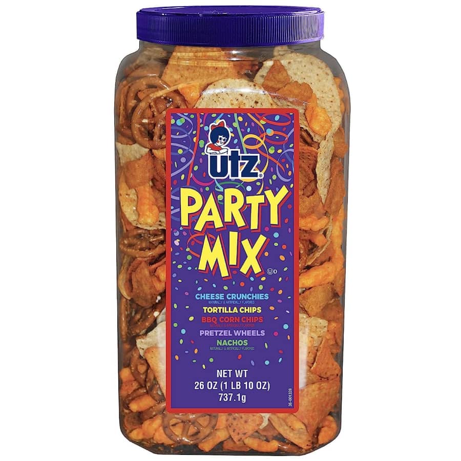 Utz Party Mix 26-oz. Barrel for $7