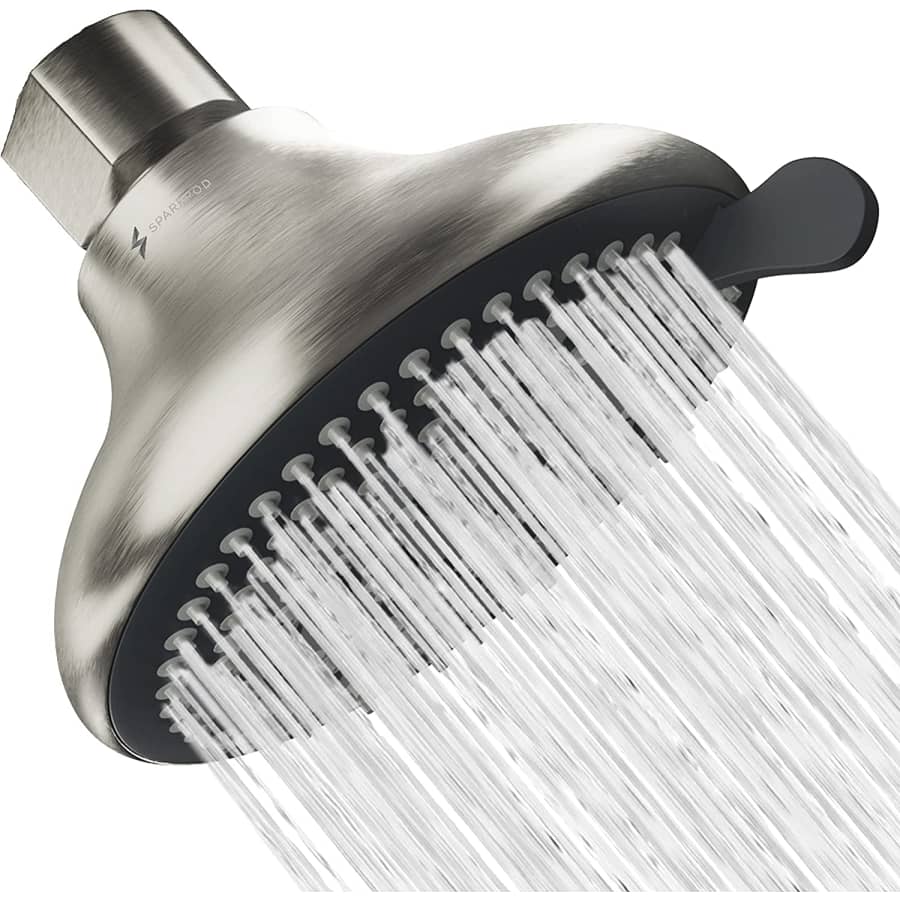 SparkPod High-Pressure 3-Function Rain Shower Head for $10 SparkPod High-Pressure 3-Function Rain Shower Head for $10