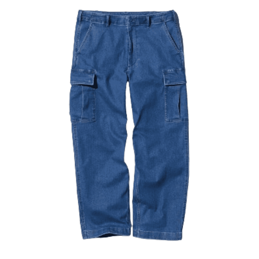 Uniqlo Wide-Fit Denim Cargo Pants for $15
