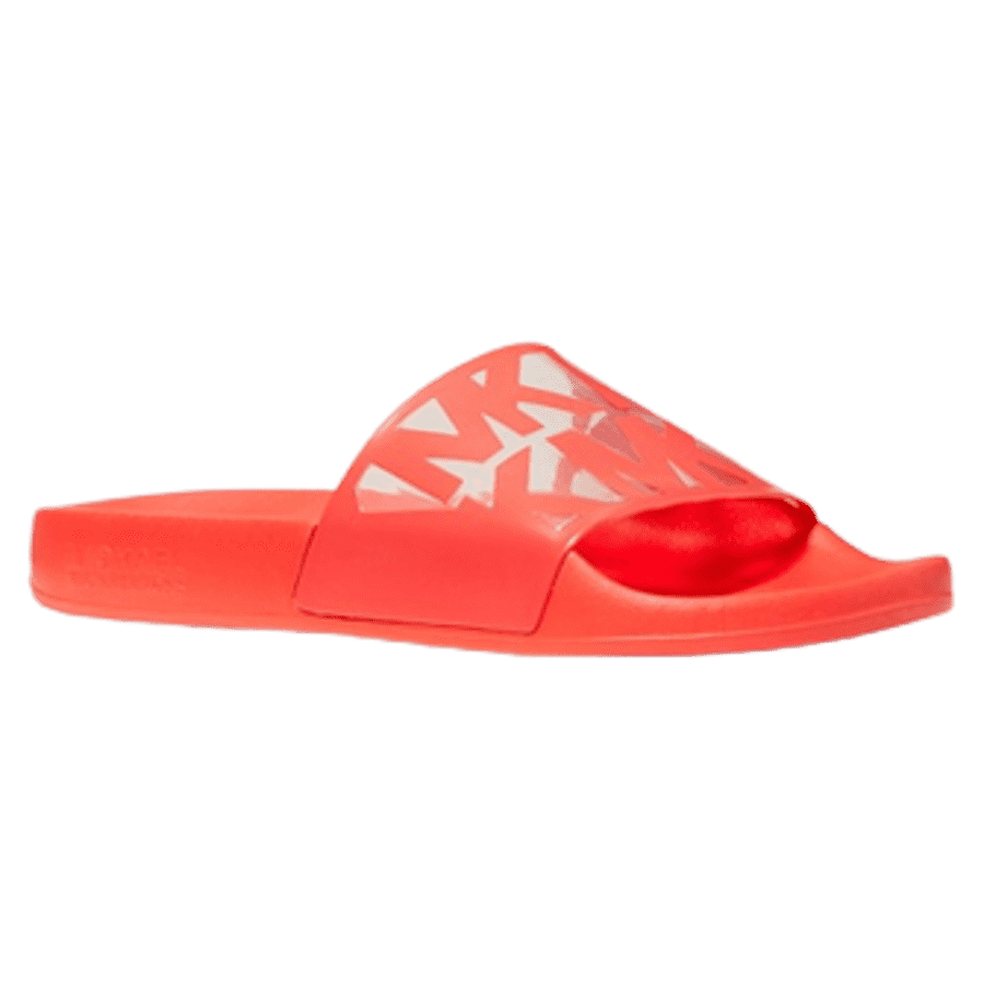 Michael Michael Kors Women's Penny Logo Rubber Slide Sandals for $49 Michael Michael Kors Women's Penny Logo Rubber Slide Sandals for $49