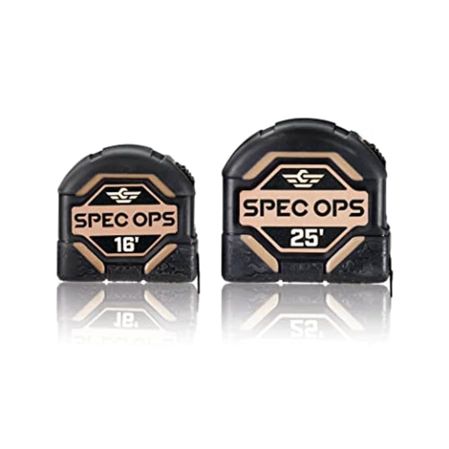 Spec Ops Tools 16-Foot & 25-Foot Tape Measure Tool Set, 1 1/4" Double-Sided Blade, Military-Grade for $23 Spec Ops Tools 16-Foot & 25-Foot Tape Measure Tool Set, 1 1/4" Double-Sided Blade, Military-Grade for $23