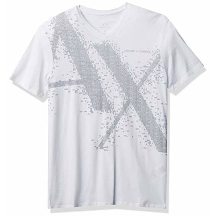 A|X Armani Exchange Men's Graphic T-Shirt, White, L for $55
