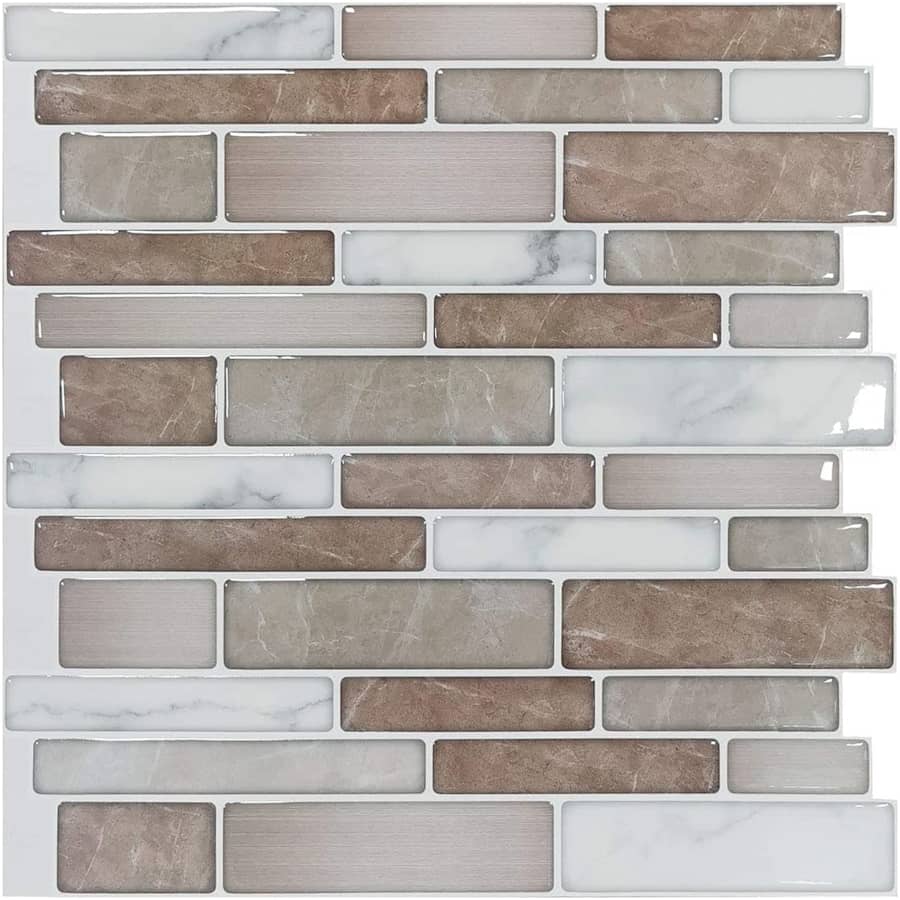 Art3D Peel and Stick Adhesive Wall Tile 10-Pack for $27 Art3D Peel and Stick Adhesive Wall Tile 10-Pack for $27