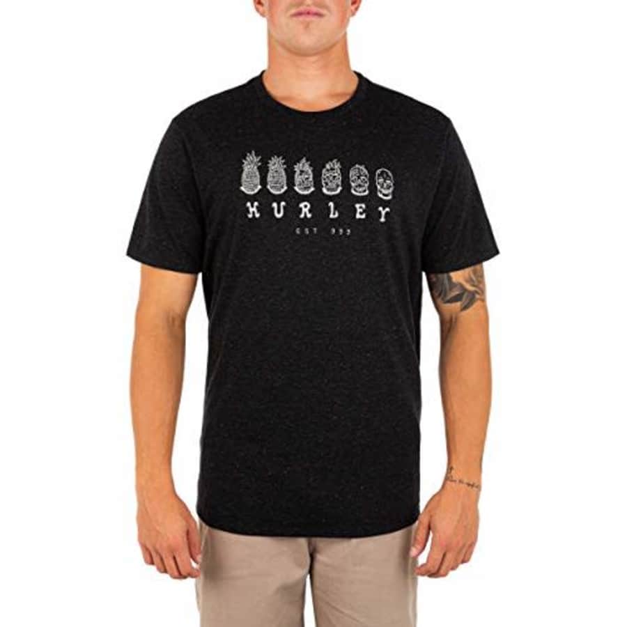 Hurley Men's Everyday Regrind Changling Short Sleeve T-Shirt, Black, Small for $30