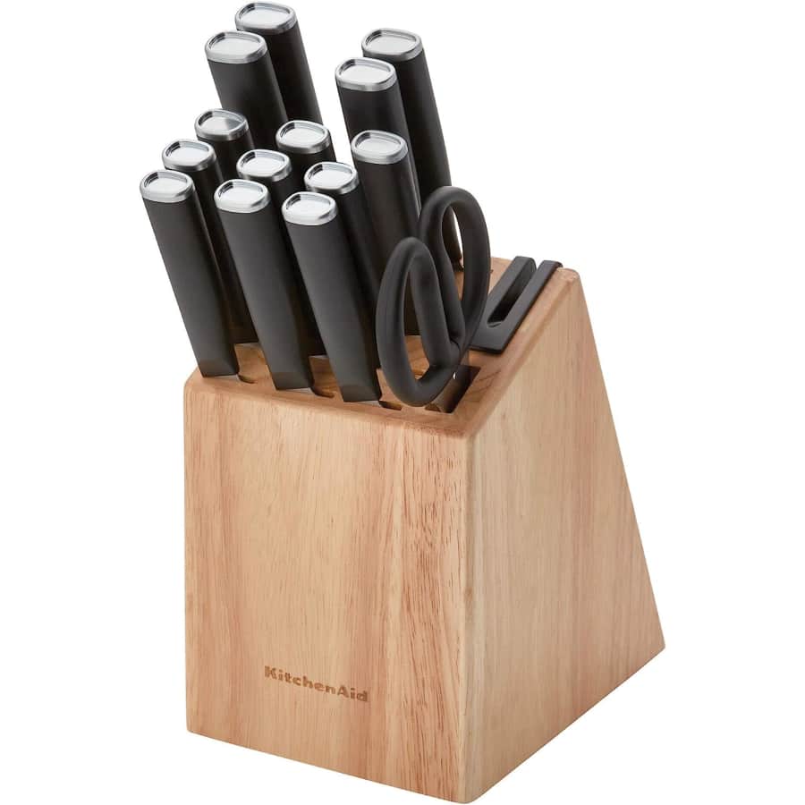 KitchenAid Classic 15-Piece Knife Block Set for $40 KitchenAid Classic 15-Piece Knife Block Set for $40