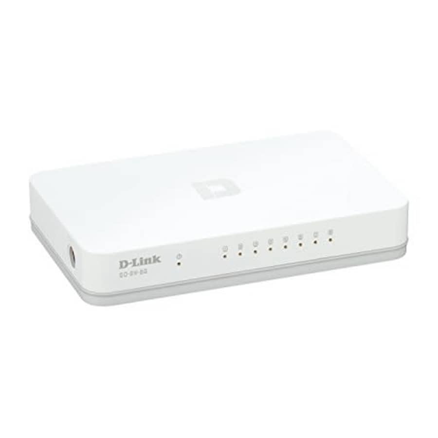 D-link 8-port Unmanaged Gigabit Switch - 8 Ports - 8 X Rj-45 - 10/100/1000base-t - Desktop for $23
