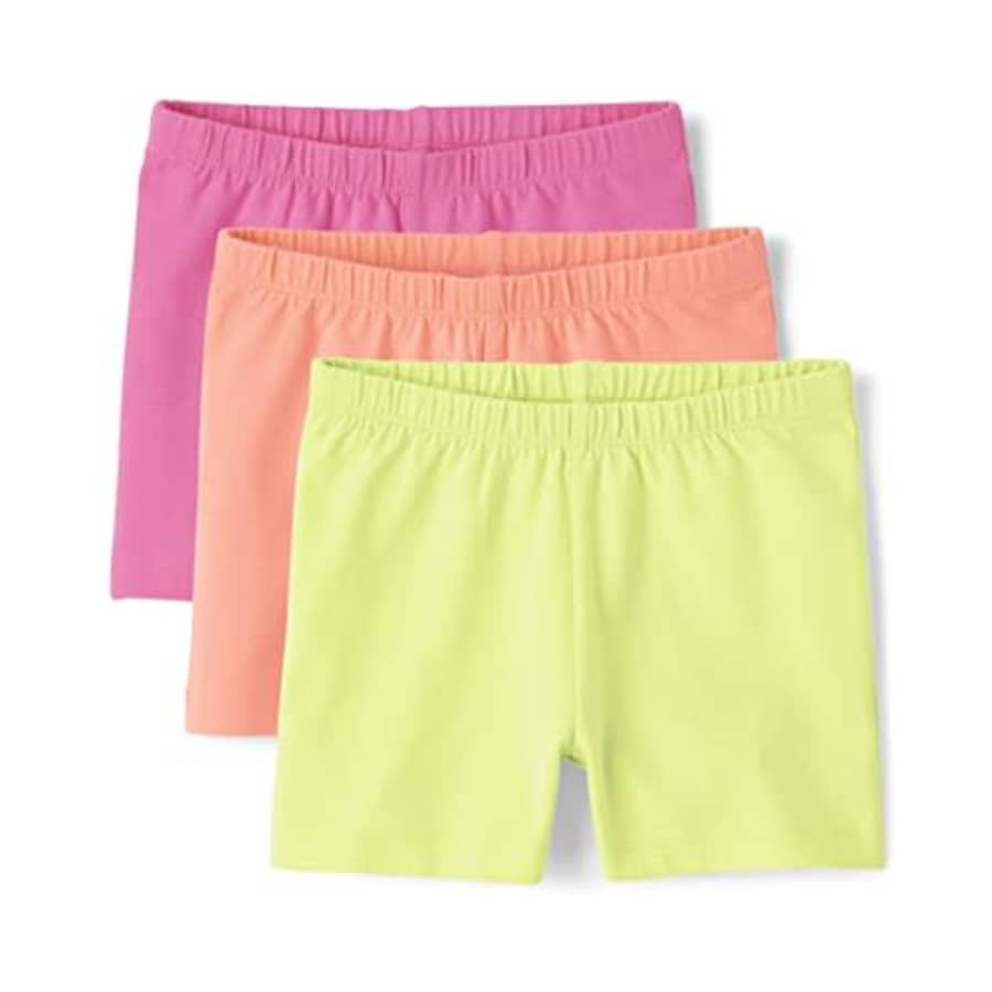 The Children's Place Girls' Cartwheel Shorts 3 Pack, Neon Multi, XSmall (4) for $7 The Children's Place Girls' Cartwheel Shorts 3 Pack, Neon Multi, XSmall (4) for $7