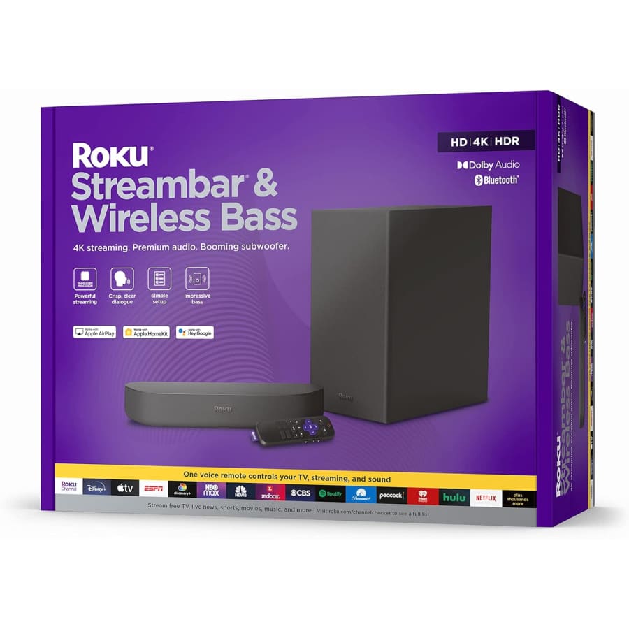 Roku Streambar & Roku Wireless Bass Bundle for $150 Roku Streambar & Roku Wireless Bass Bundle for $150