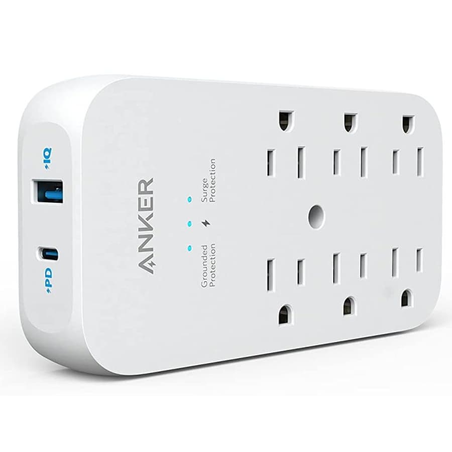 Anker 6-Outlet Extender and USB Wall Charger: $16 Anker 6-Outlet Extender and USB Wall Charger: $16