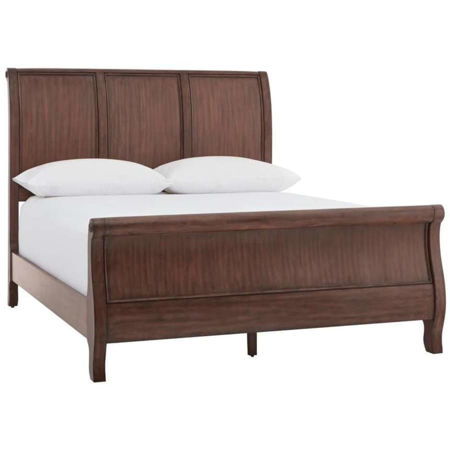 Home Decorators Collection Beckford Wood King Sleigh Bed for $377 Home Decorators Collection Beckford Wood King Sleigh Bed for $377