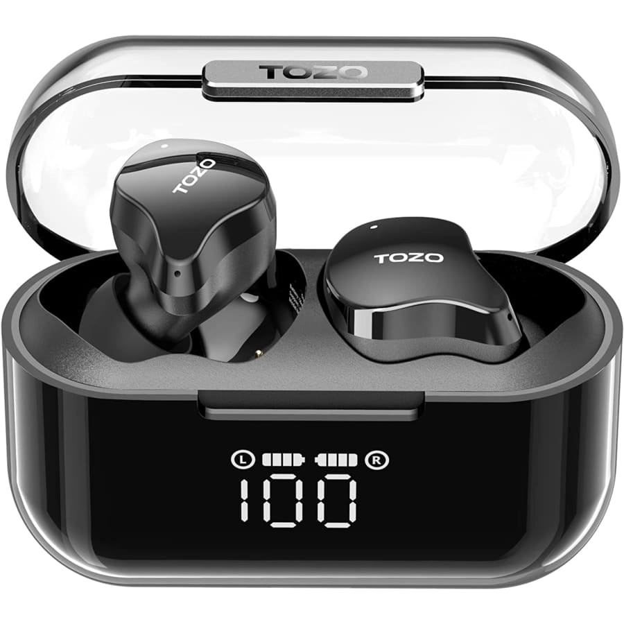 Tozo Crystal Buds Bluetooth 5.3 True Wireless Stereo Earbuds for $36