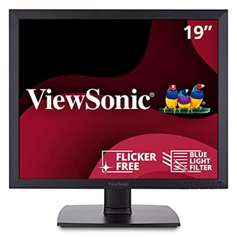 ViewSonic VA951S 19 Inch IPS 1024p LED Monitor with DVI VGA and Enhanced Viewing Comfort, Black for $130