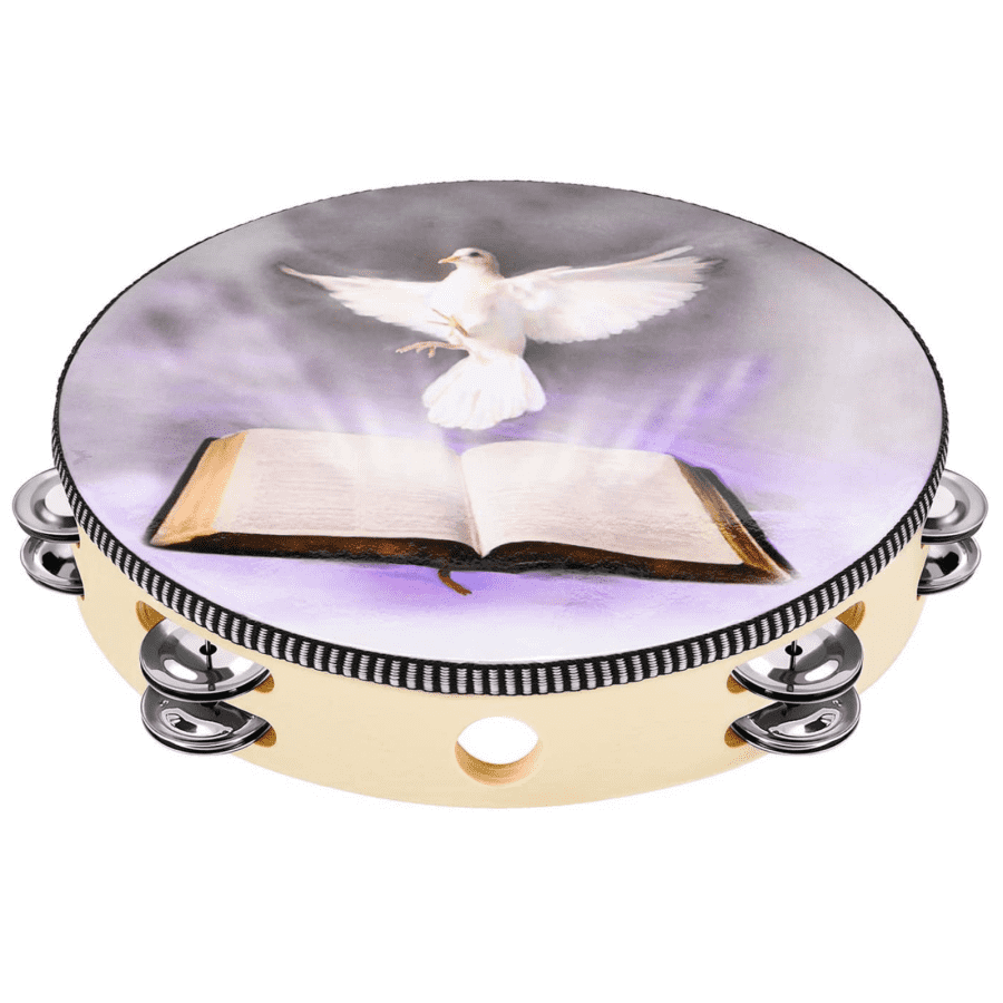 Eastar 10" Dove Bible Tambourine for $10