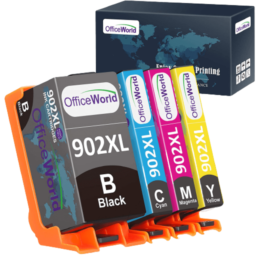 OfficeWorld HP Replacement Ink Cartridge 4-Pack for $10