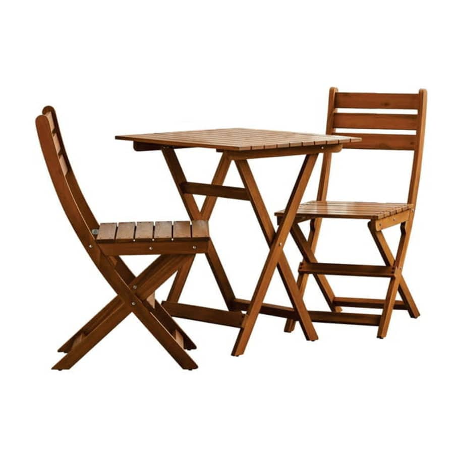 Mainstays Patio 3-Piece Wood Bistro Set for $86