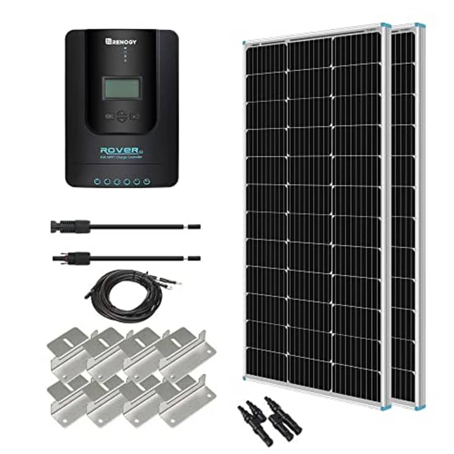 Renogy 200W 12V Monocrystalline Solar Panel Start Kit for $292