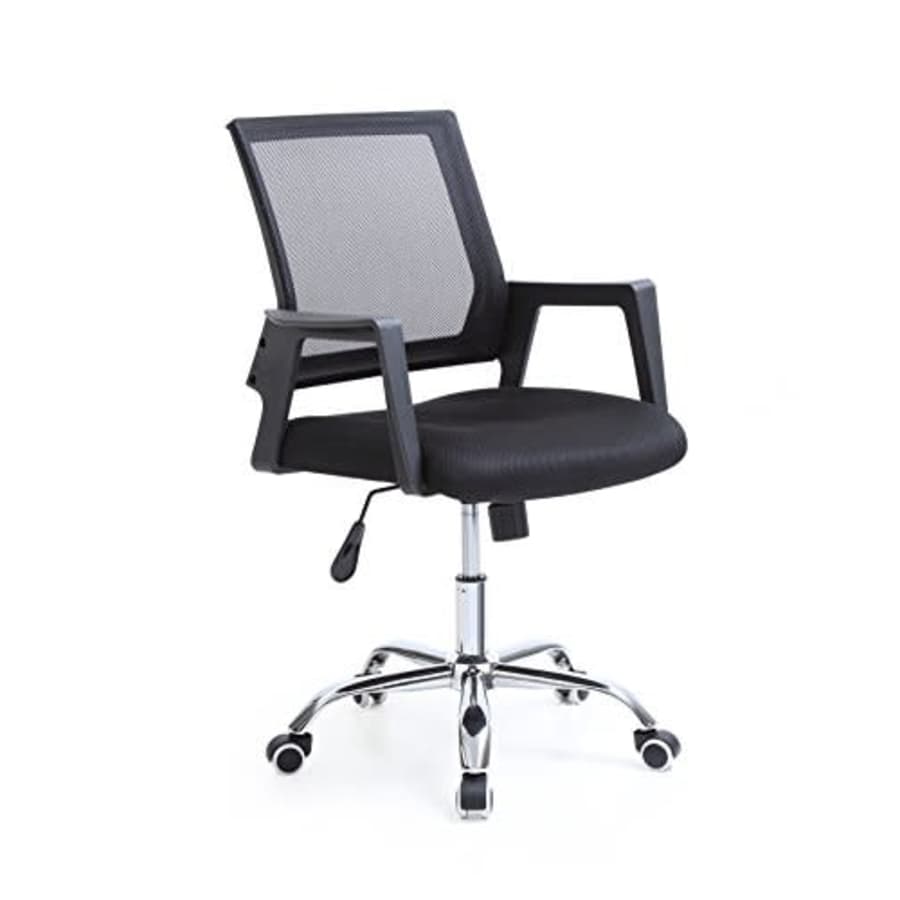 Hodedah Import HI-4025 Black Mesh Office Chair for $76 Hodedah Import HI-4025 Black Mesh Office Chair for $76