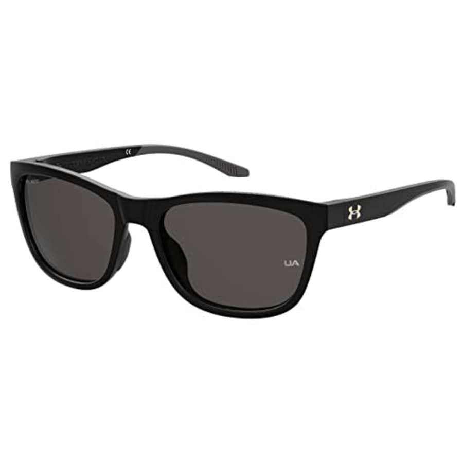 Under Armour Women's UA Play Up Square Sunglasses Polarized, Shiny Black, 55mm, 17mm for $62 Under Armour Women's UA Play Up Square Sunglasses Polarized, Shiny Black, 55mm, 17mm for $62