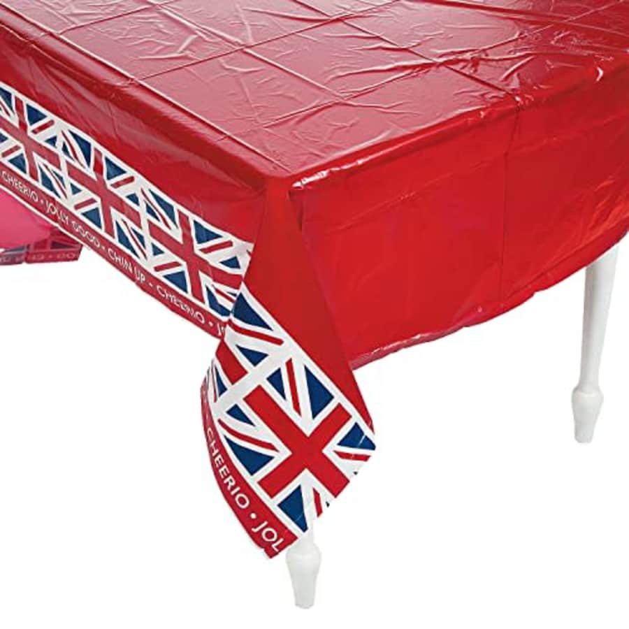 Fun Express BRITISH PARTY TABLECOVER - Party Supplies - 1 Piece for $14