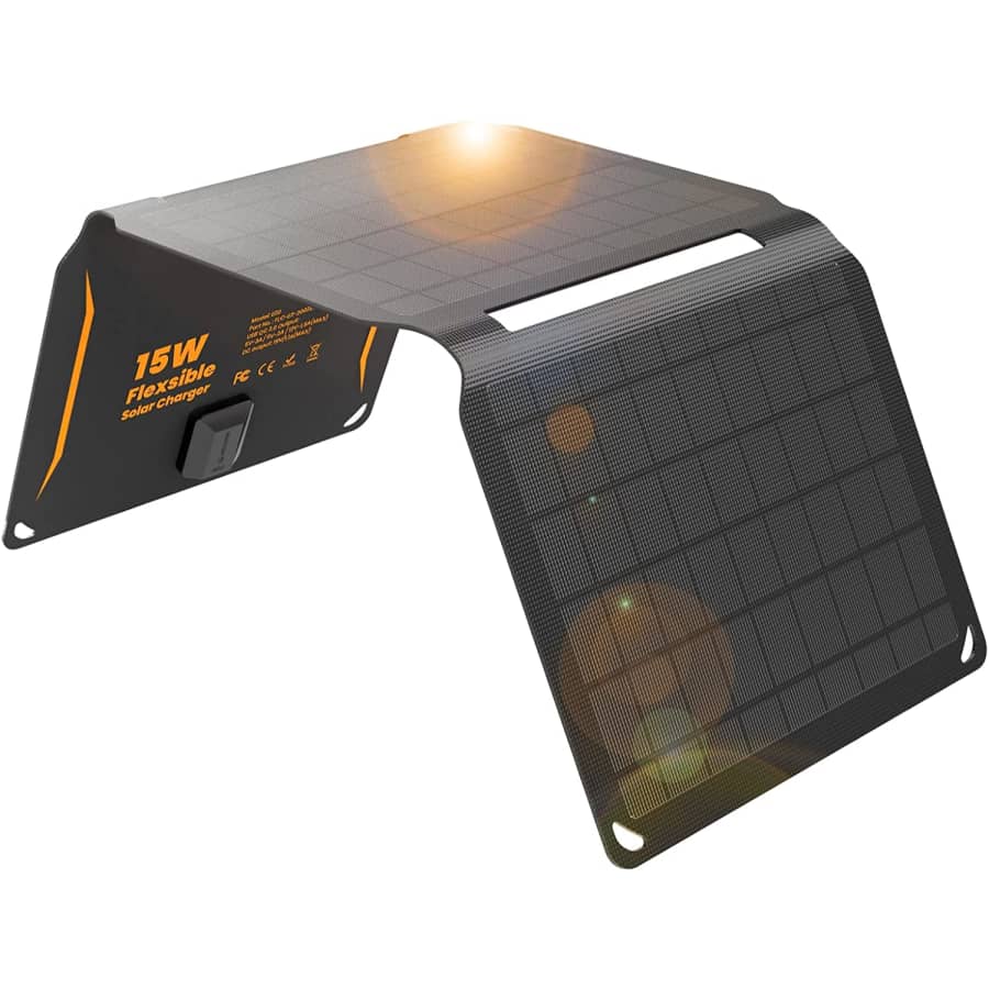 FlexSolar 15W Portable Solar Panel Charger for $40 FlexSolar 15W Portable Solar Panel Charger for $40