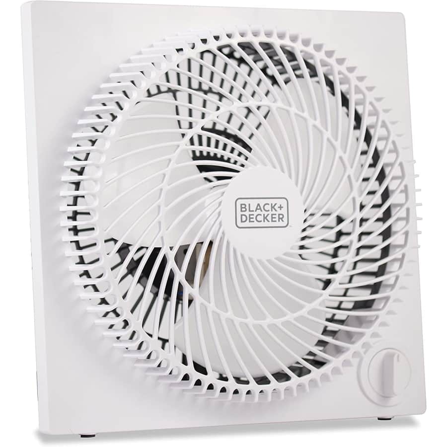Black+Decker Black + Decker 9" Frameless Tabletop Box Fan for $18 Black+Decker Black + Decker 9" Frameless Tabletop Box Fan for $18