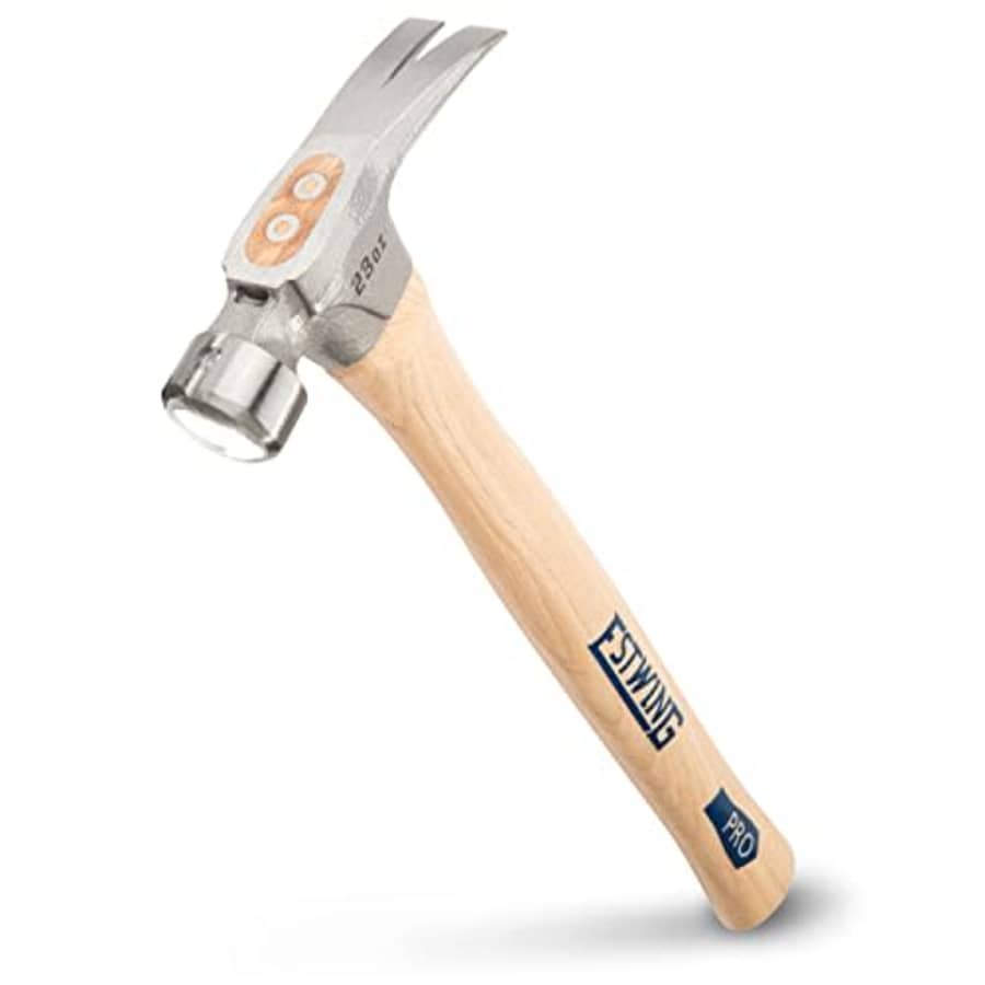 ESTWING Pro California Hammer - 23 oz Rip Claw Hammer with Smooth Face & Hickory Wood Handle - for $24 ESTWING Pro California Hammer - 23 oz Rip Claw Hammer with Smooth Face & Hickory Wood Handle - for $24