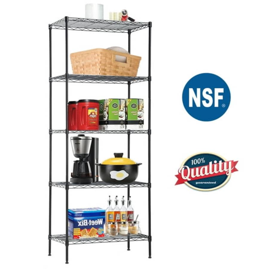 BestMassage 5-Tier Freestanding Shelves for $37 BestMassage 5-Tier Freestanding Shelves for $37
