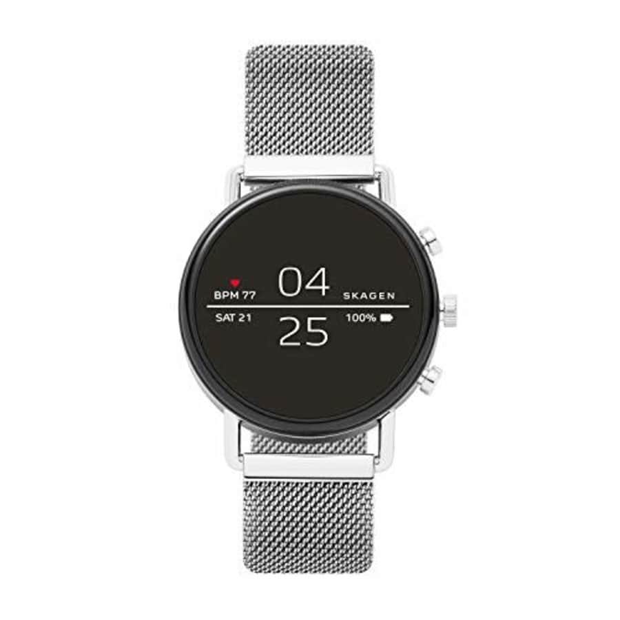 Skagen Connected Falster 2 Stainless Steel Magnetic Mesh Touchscreen Smartwatch, Color: Silver for $136 Skagen Connected Falster 2 Stainless Steel Magnetic Mesh Touchscreen Smartwatch, Color: Silver for $136