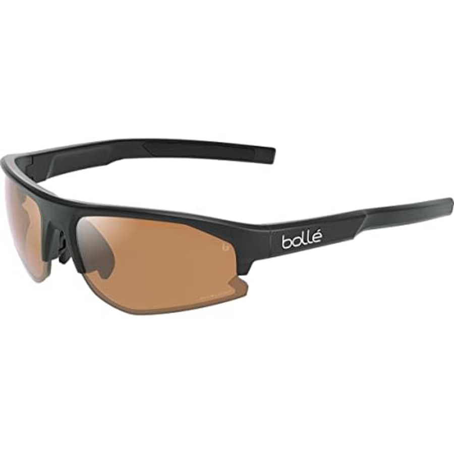Bolle boll BS004007 Bolt 2.0 S Sunglasses, Black Matte - Phantom Brown Gun for $154