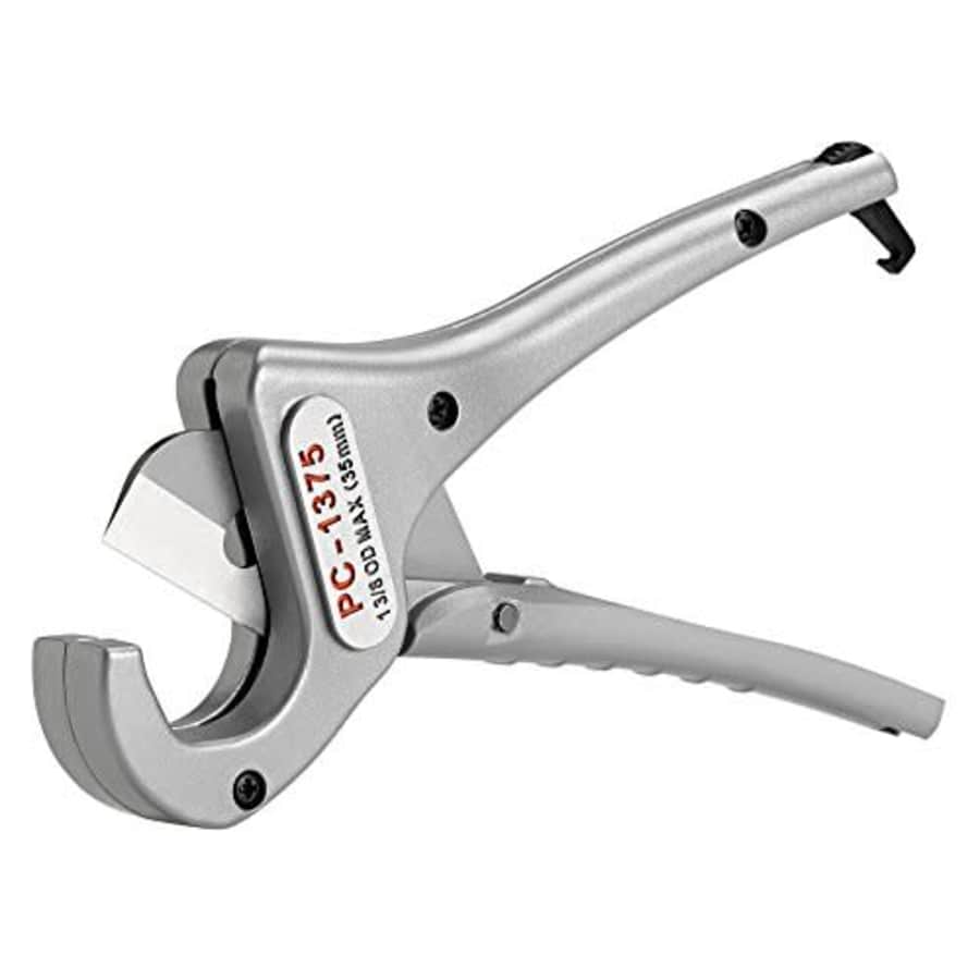 RIDGID 23493 Model PC-1375 ML Single Stroke Plastic Pipe and Tubing Cutter, 1/8-inch to 1-3/8-inch for $53 RIDGID 23493 Model PC-1375 ML Single Stroke Plastic Pipe and Tubing Cutter, 1/8-inch to 1-3/8-inch for $53