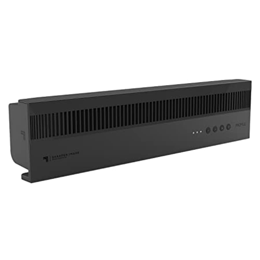 Sharper Image PROFILE Window Fan with 3 Speeds, Reversible Exhaust Mode, Weather Resistant, Black for $87