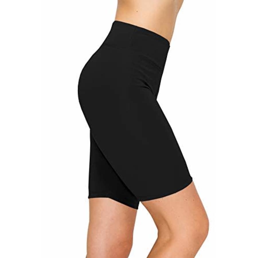 ALWAYS Women's 8" Bike Shorts Leggings - High Waist Tummy Control Soft Stretch Workout Activewear for $17