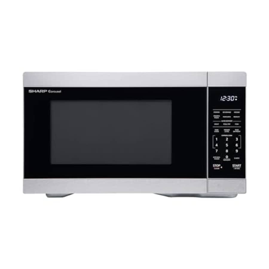 SHARP ZSMC1162HS Oven with Removable 12.4" Carousel Turntable, Orville Redenbacher's Certified, for $140