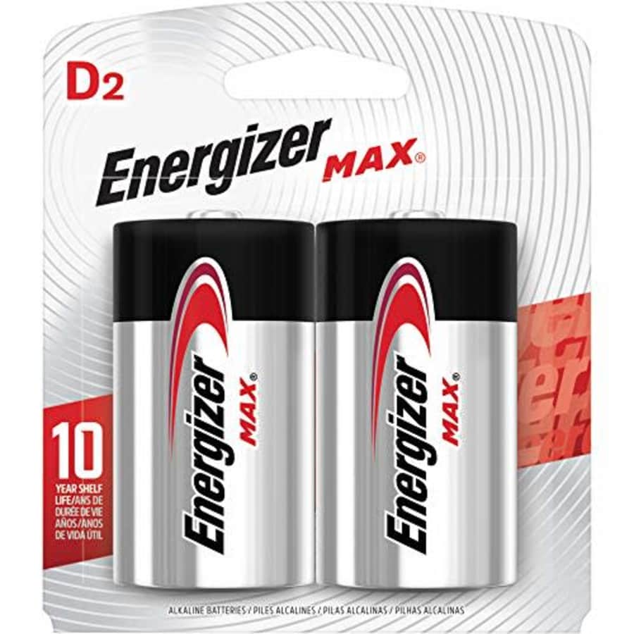 12 Pack Energizer E95BP-2 D Cell Alkaline Batteries 2 Batteries per Package for $79
