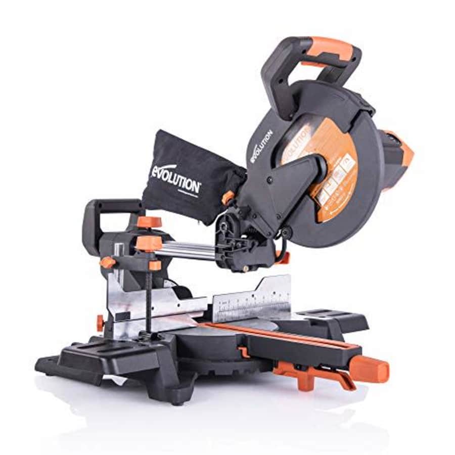 Evolution Power Tools R255SMS+ 10" Multi-Material Compound Sliding Miter Saw Plus for $254 Evolution Power Tools R255SMS+ 10" Multi-Material Compound Sliding Miter Saw Plus for $254