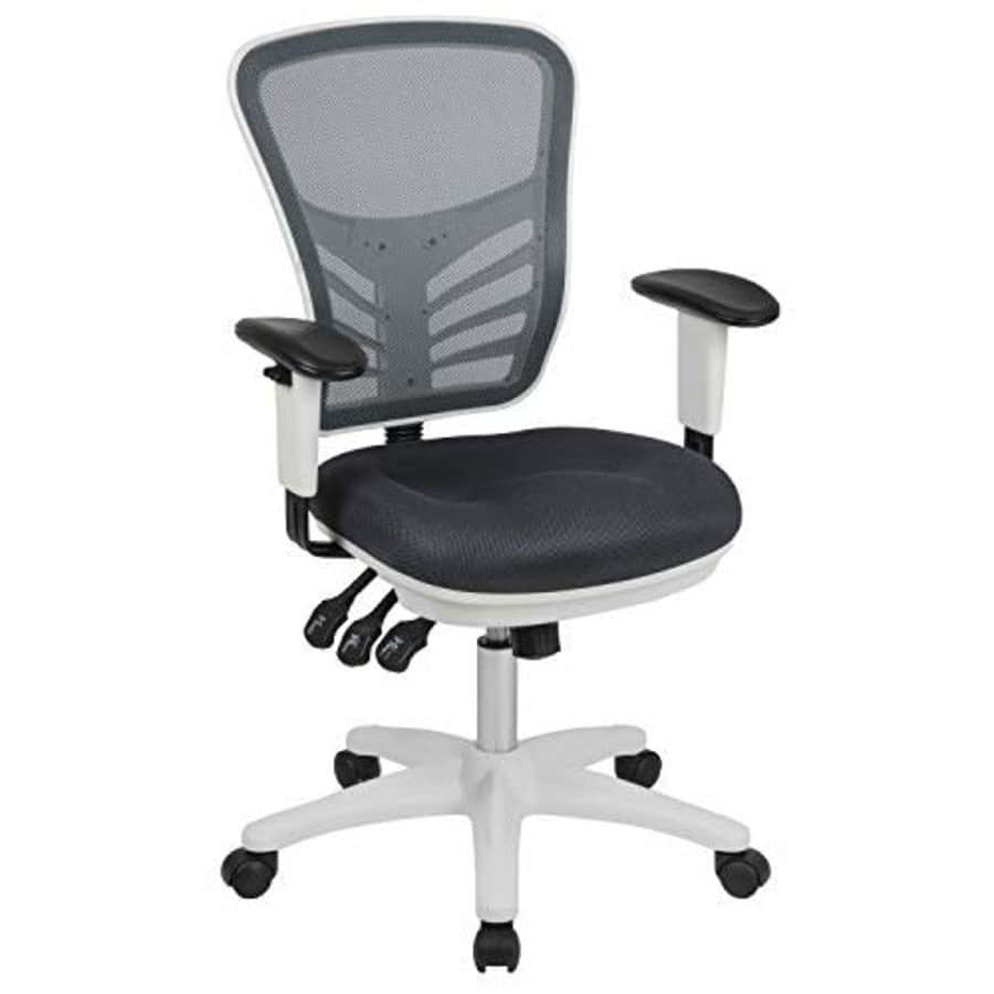 Flash Furniture Mid-Back Dark Gray Mesh Multifunction Executive Swivel Ergonomic Office Chair with for $230 Flash Furniture Mid-Back Dark Gray Mesh Multifunction Executive Swivel Ergonomic Office Chair with for $230