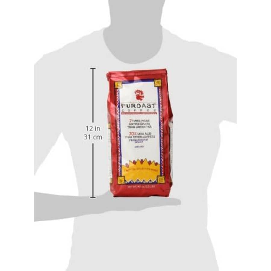 Puroast Coffee Puroast Low Acid Coffee French Roast Natural Decaf Drip Grind, 2.5 Lb Bag, French for $22