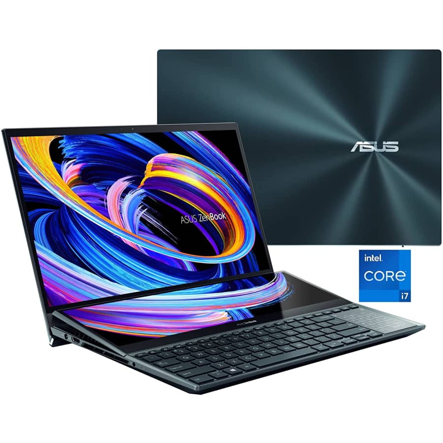 ASUS ZenBook Pro Duo 15 12th-Gen. i7 15.6" OLED Laptop w/ NVIDIA GeForce RTX 3060 for $1,680 ASUS ZenBook Pro Duo 15 12th-Gen. i7 15.6" OLED Laptop w/ NVIDIA GeForce RTX 3060 for $1,680