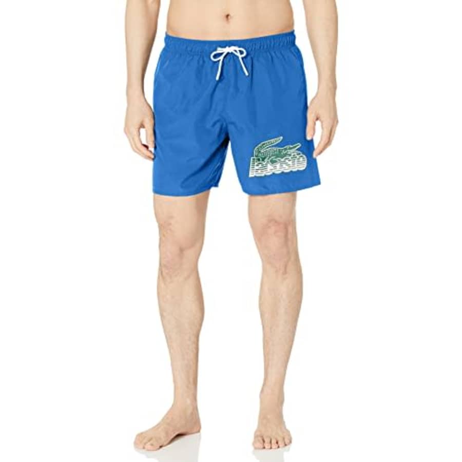 Lacoste Men's Standard Shorts with Adjustable Waist and Side Pockets, Kingdom, Small for $34