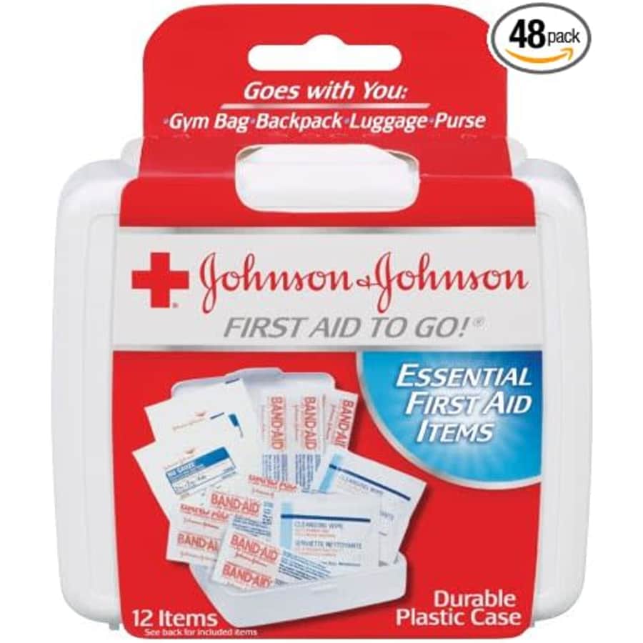 Johnson & Johnson Red Cross First Aid-to-Go Mini First Aid Kit for $11