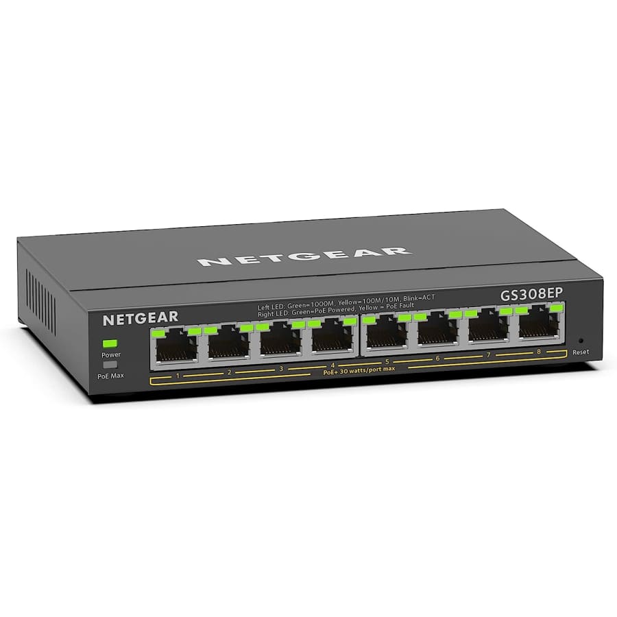 Netgear 8-Port PoE Gigabit Ethernet Plus Switch for $60