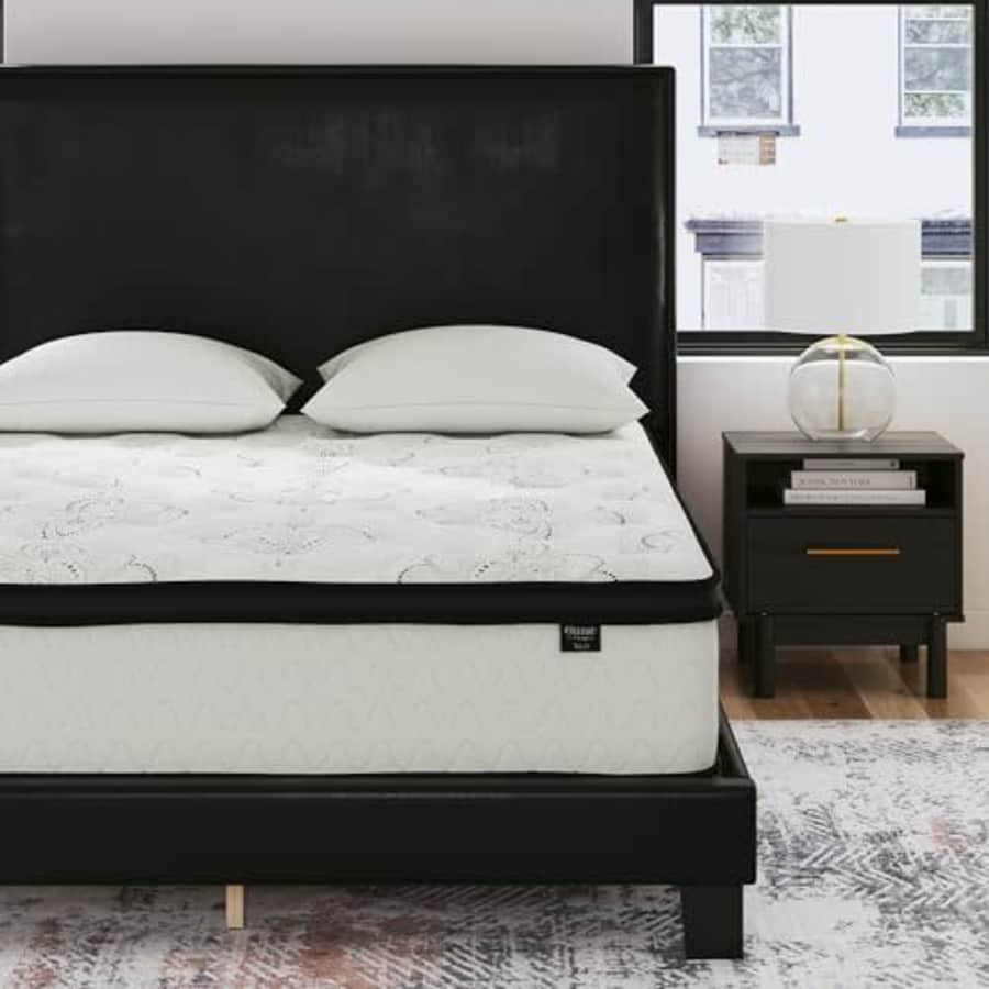 Signature Design by Ashley California King Size Chime 10 Inch Medium Firm Hybrid Mattress with for $641 Signature Design by Ashley California King Size Chime 10 Inch Medium Firm Hybrid Mattress with for $641