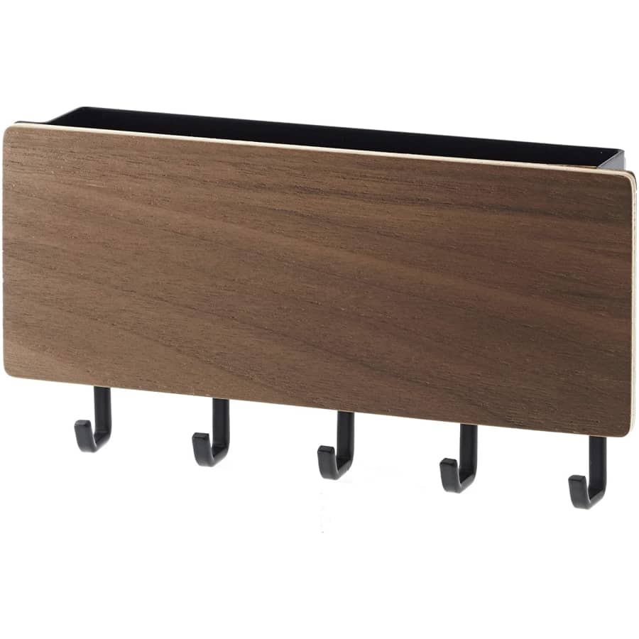 Yamazaki Home Magnetic Wall Organizer-Key Hooks & Tray for $14